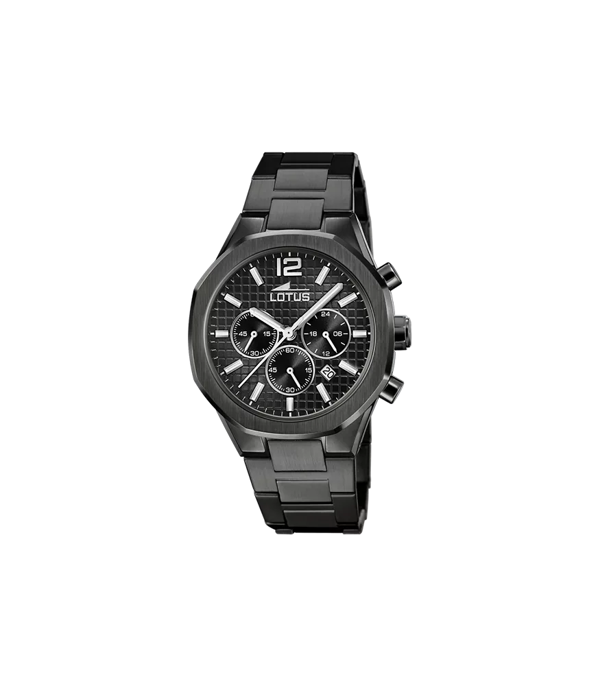 Reloj Lotus Freedom hombre, cuarzo ,analógico , 3 agujas, calendario y cronógrafo.