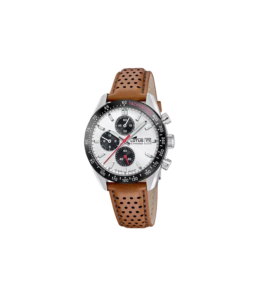 Reloj Lotus Chrono hombre, cuarzo ,analógico ,3 agujas, calendario y cronógrafo.