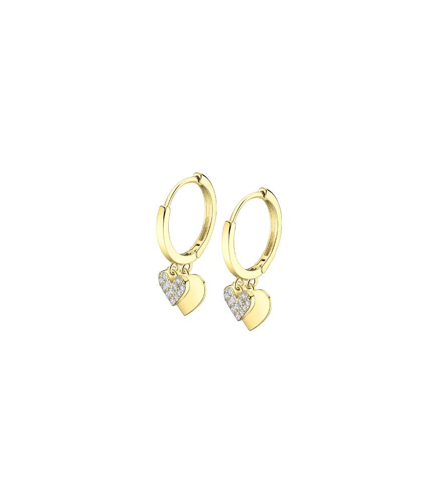 Pendientes Lotus Silver Trendy Corazones LP3274-4/2