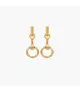 Pendientes CXC Bit Amazona Mini, en metal bañado en oro.