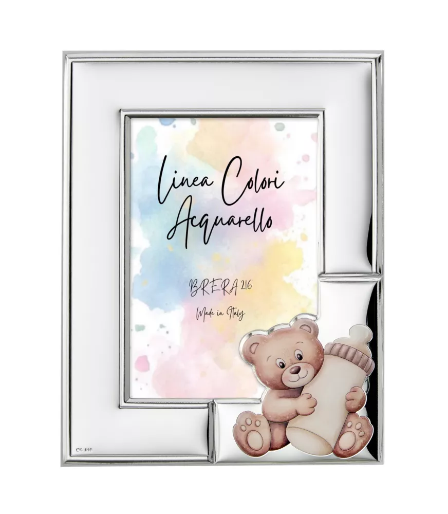 MARCO EN PLATA BILAMINADA 925/000 MODELO OSO BIBERÓN REFERENCIA E272