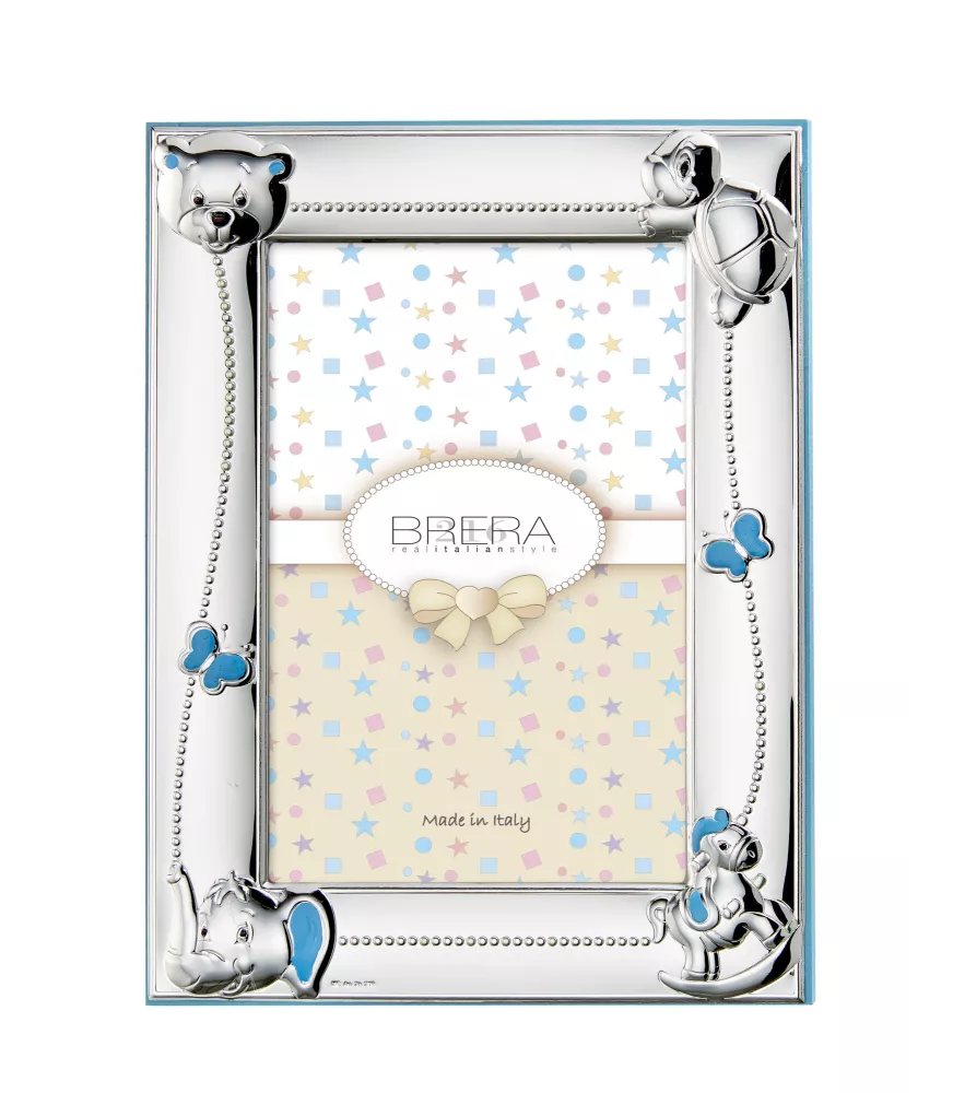 MARCO EN PLATA BILAMINADA 925/000 MODELO CABALLITO MECEDORA REFERENCIA E277