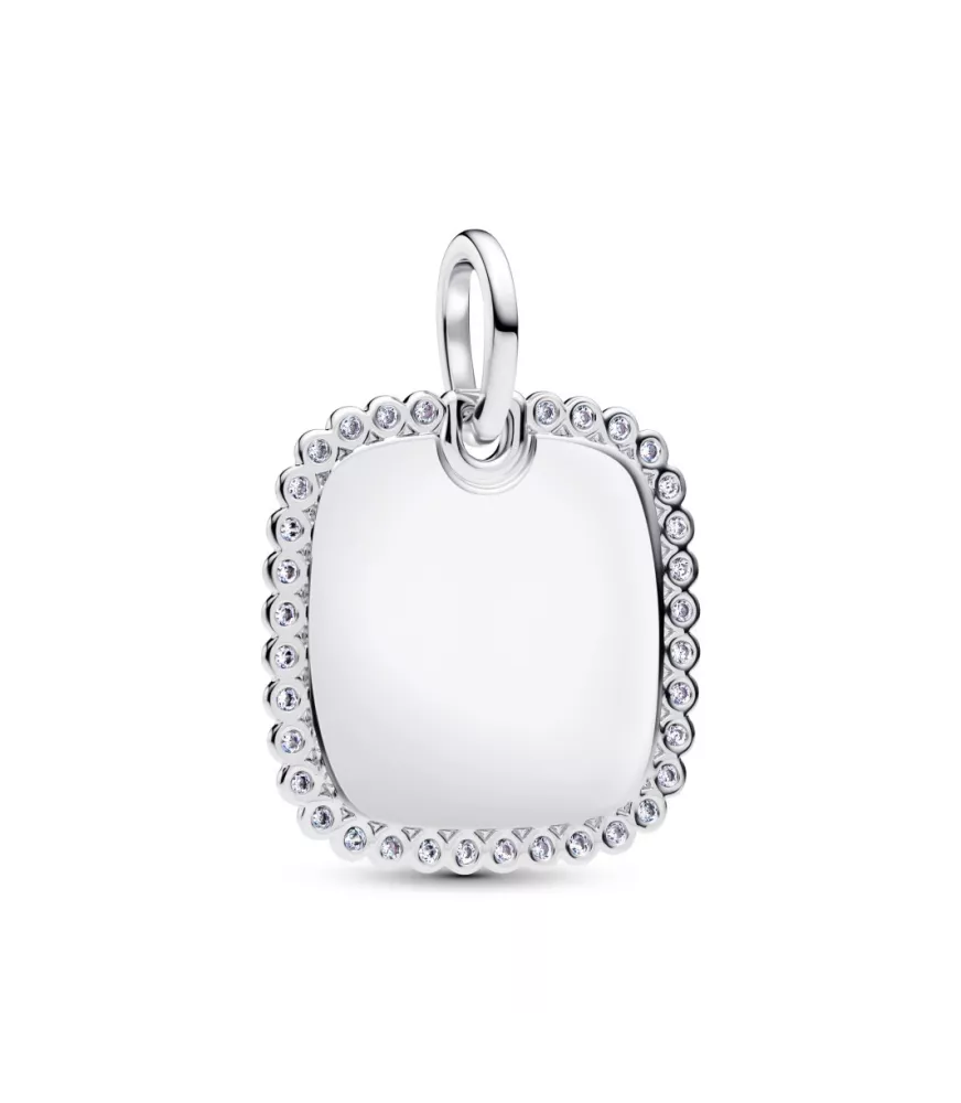 Collar en plata de ley Flecha & Corazón Cristal de Murano