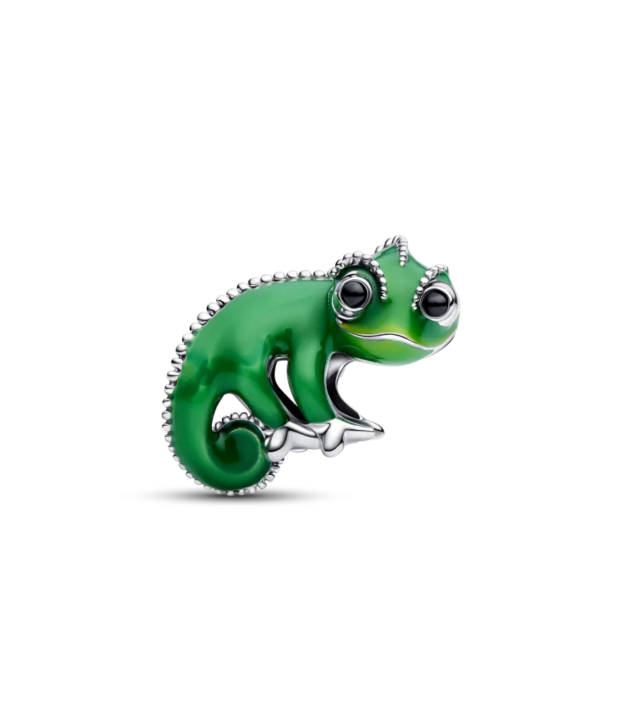 Charm en plata de primera ley Pascal de Enredados de Disney que Cambia de Color