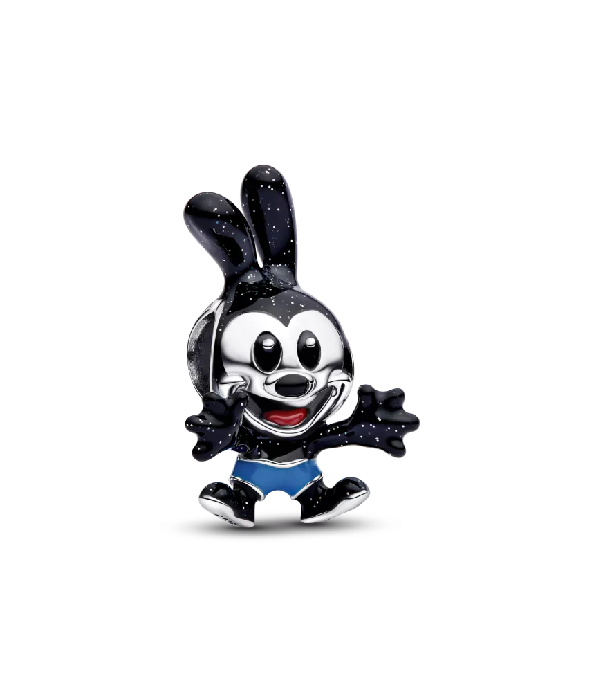 Charm en plata de primera ley Oswlad el Conejo Afortunado de Disney
