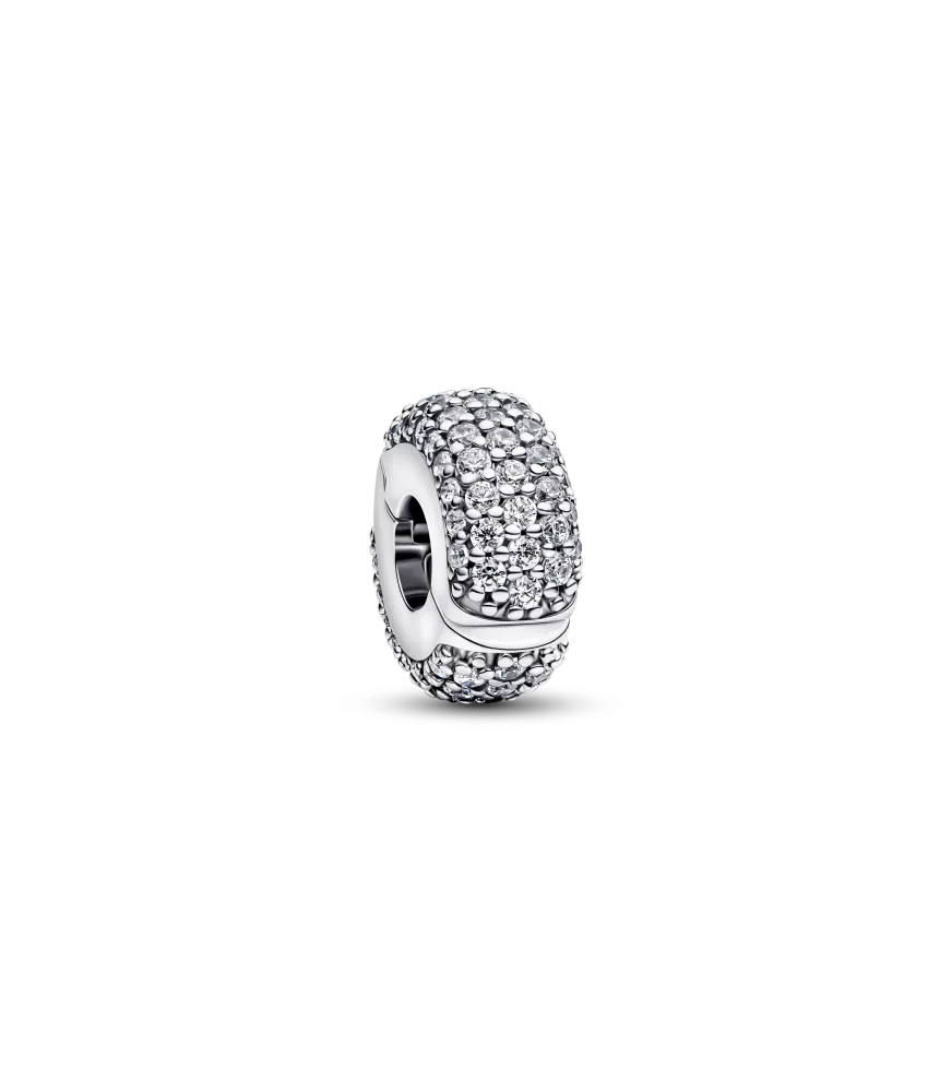 Clip en plata de primera ley Pavé