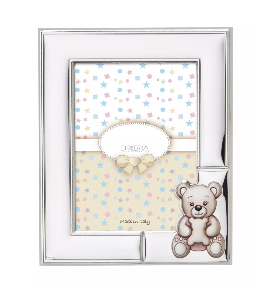 MARCO EN METAL PLATEADO MODELO MAMA OSO REFERENCIA E231