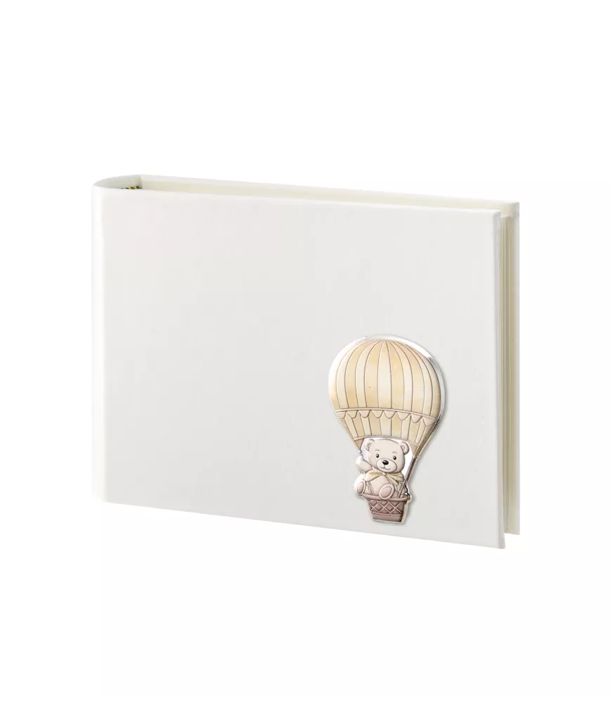 ALBUM EN METAL PLATEADO MODELO OSO GLOBO AEROSTÁTICO REFERENCIA EAL274