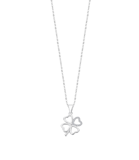 COLLAR LOTUS SILVER TRÉBOL...