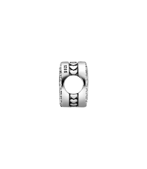 Collar en plata de ley Flecha & Corazón Cristal de Murano