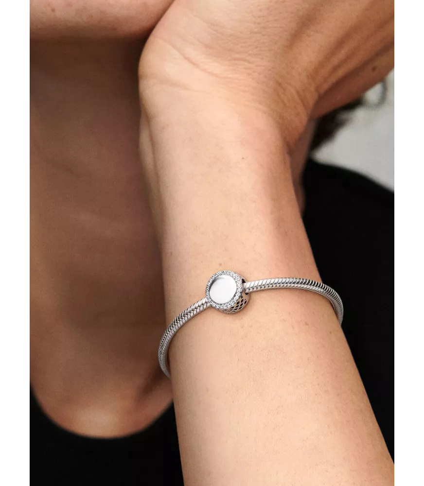 Collar en plata de ley Flecha & Corazón Cristal de Murano