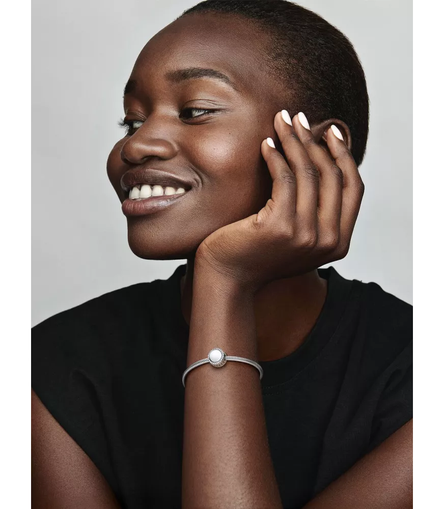 Collar en plata de ley Flecha & Corazón Cristal de Murano