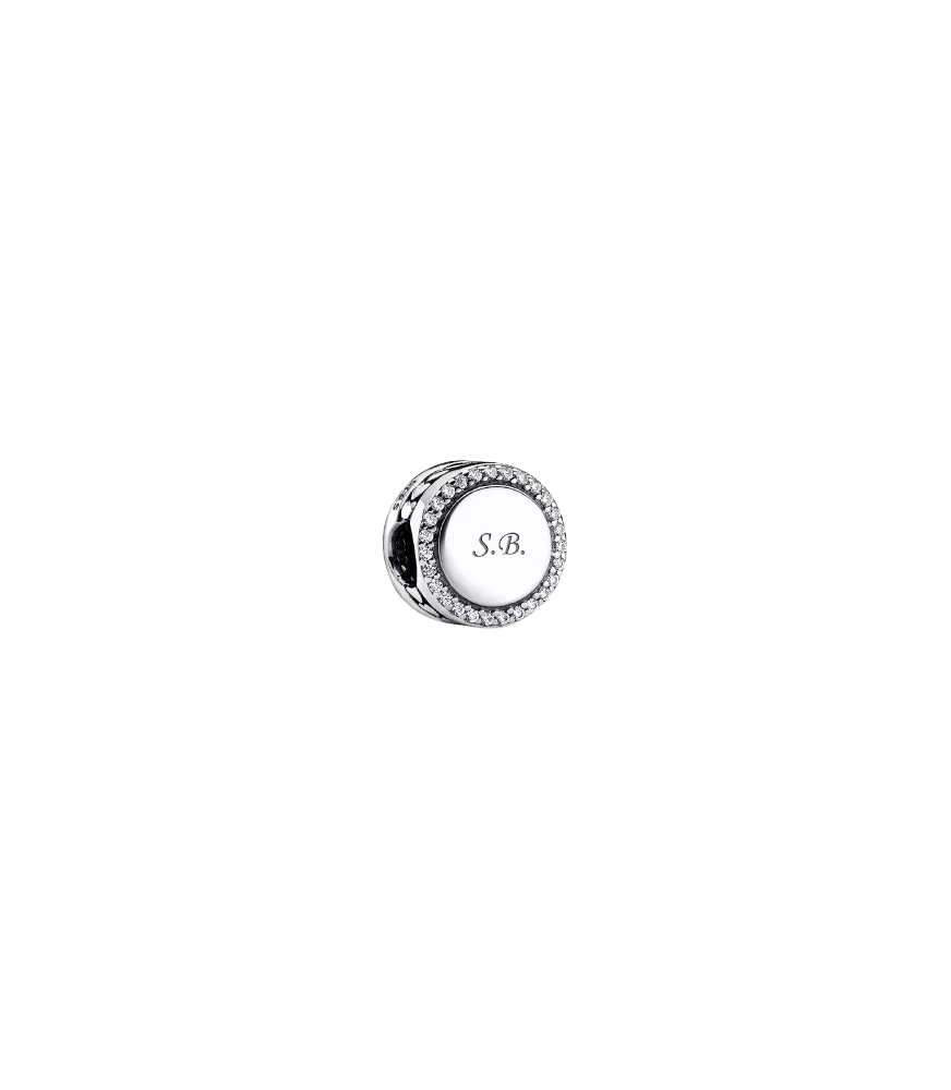 Collar en plata de ley Flecha & Corazón Cristal de Murano