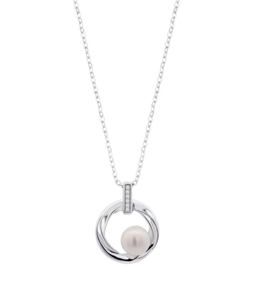 Collar Lotus Silver Pearls para mujer. LP3902-1/1