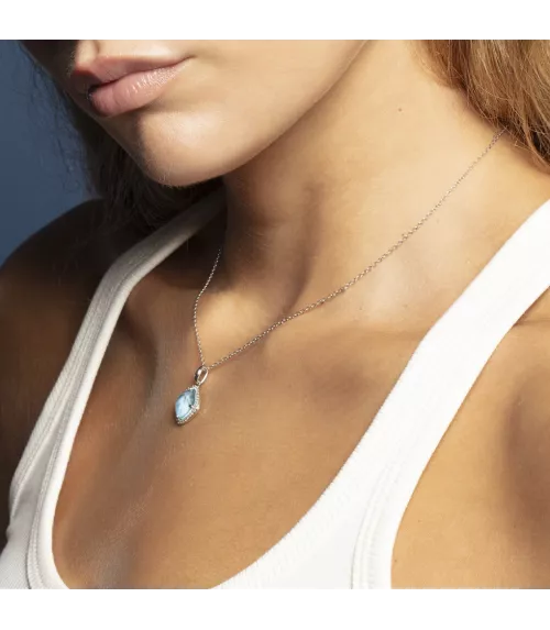 Collar Lotus Silver Colors para mujer. LP3921-1/2