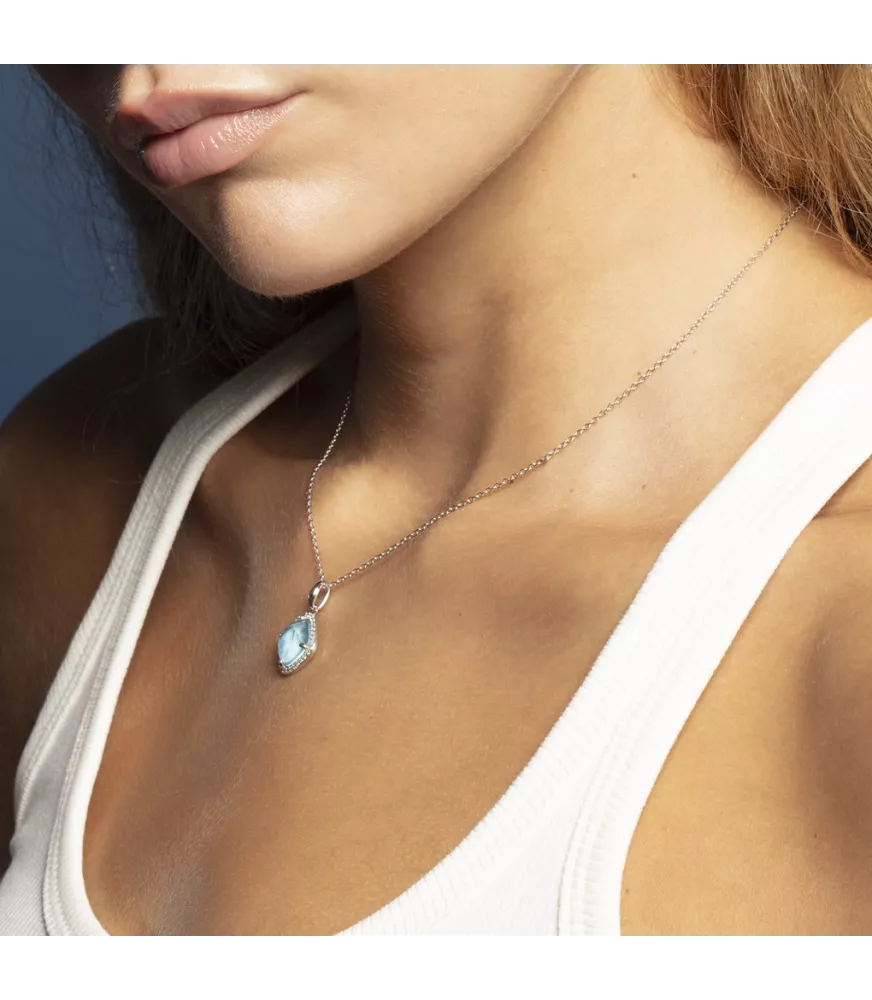 Collar Lotus Silver Colors para mujer. LP3921-1/2