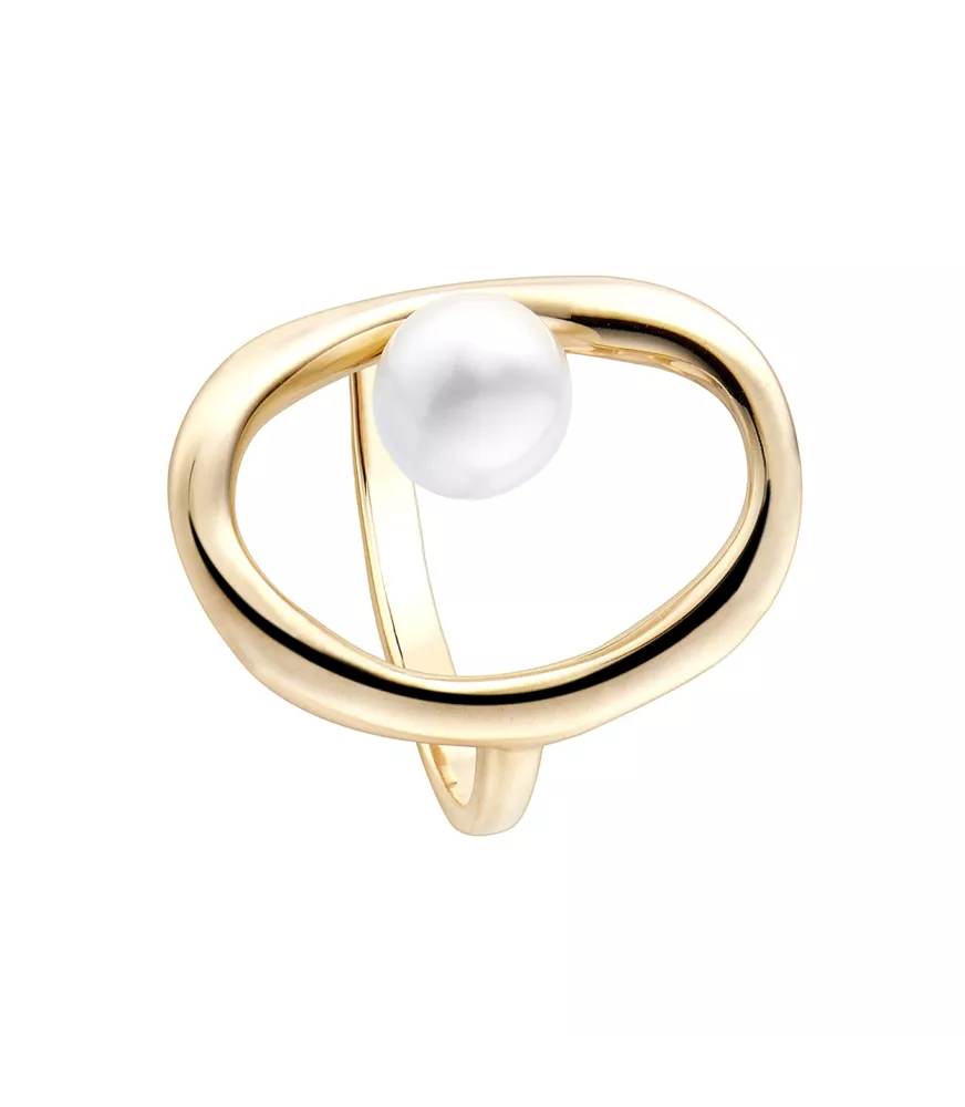 Anillo Coco de Duran Exquse en plata dorada. 00510059