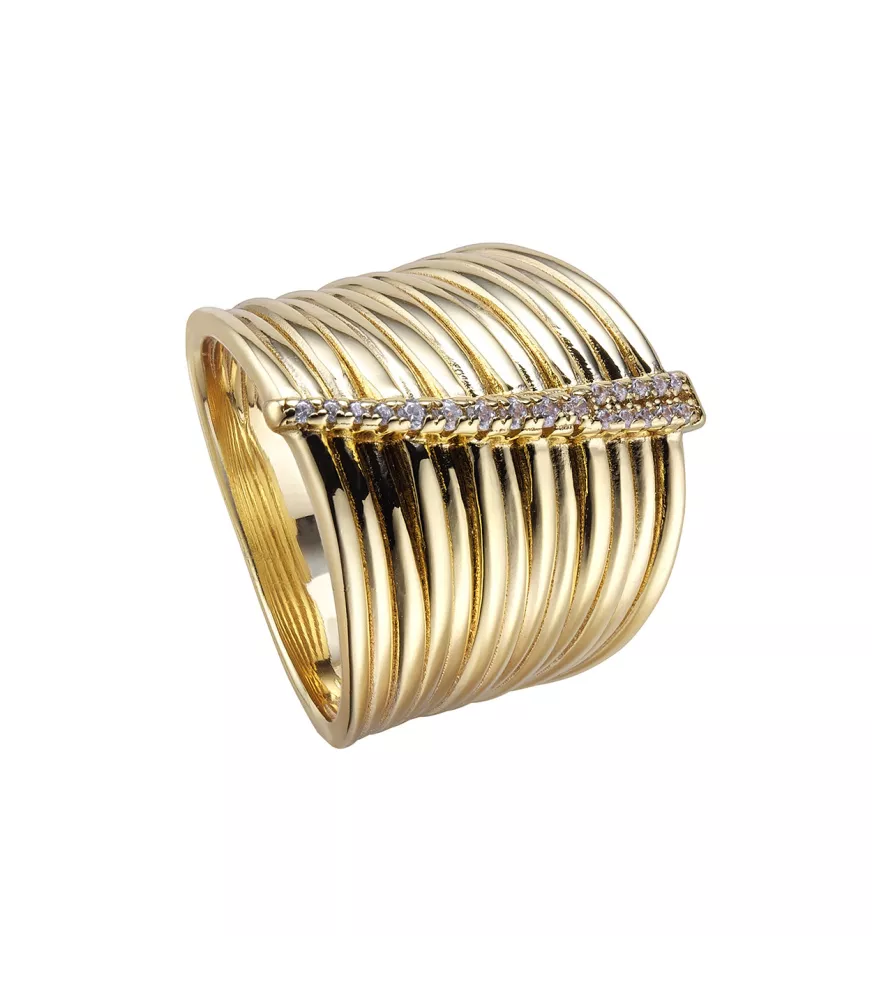 Anillo Oversize Edición Limitada de Duran Exquse en plata dorada. 00513640