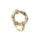 Anillo Bambu de Duran Exquse en plata dorada. 00513694