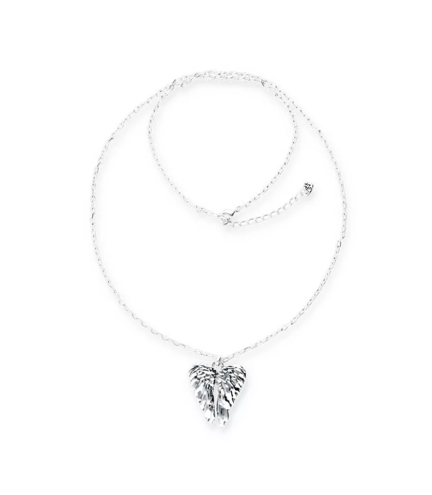 Collar largo Ser Invencible UNOde50, en metal bañado en plata.