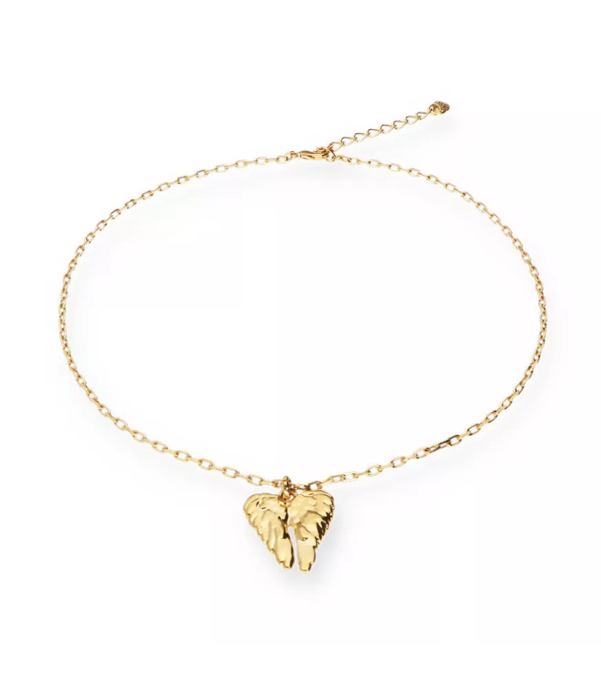 Collar corto Divine UNOde50, en metal bañado en oro.