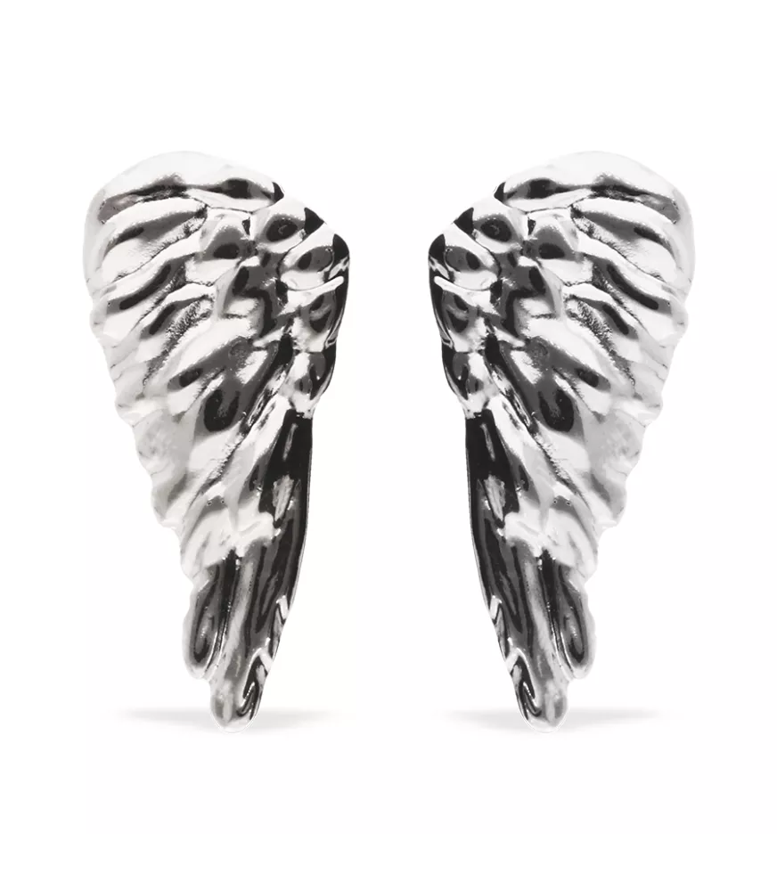 Pendientes Ser Invencible UNOde50, en metal bañado en plata.