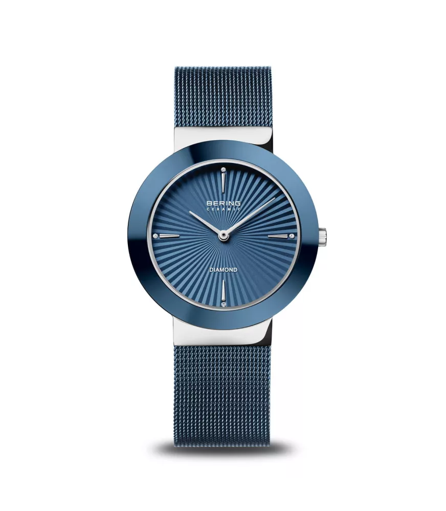 Reloj Bering Ceramic Diamond Azul mujer 11435-307