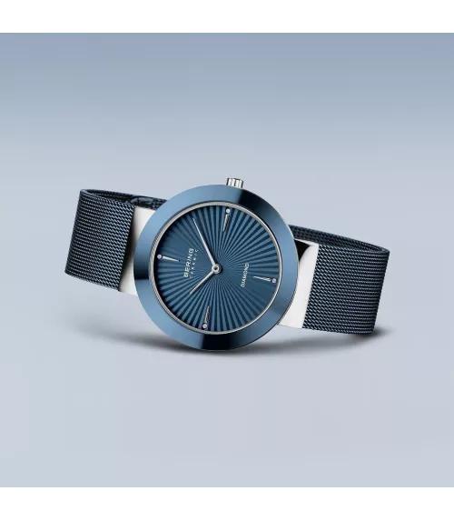 Reloj Bering Ceramic Diamond Azul mujer 11435-307