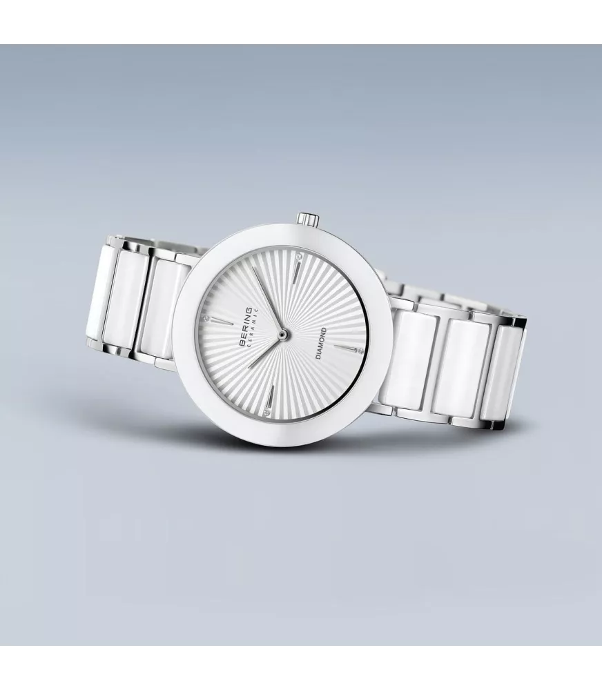 Reloj Bering Ceramic Diamond Blanco mujer 11435-753