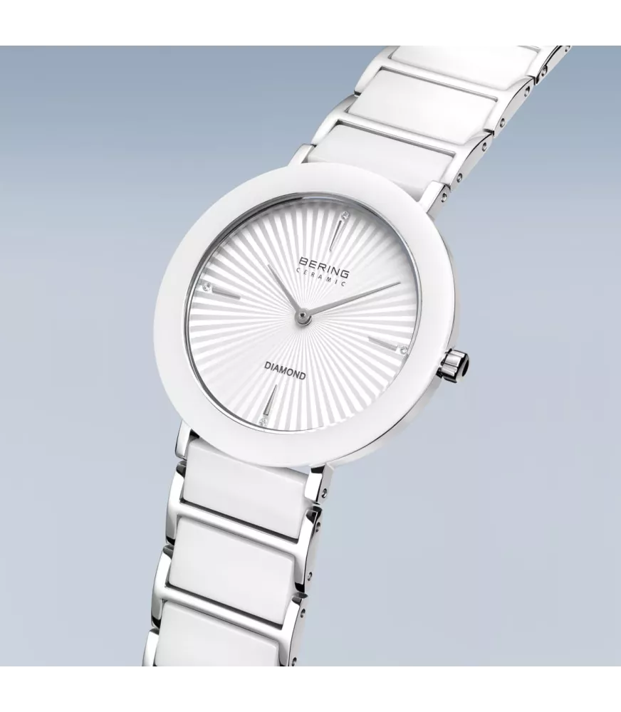 Reloj Bering Ceramic Diamond Blanco mujer 11435-753