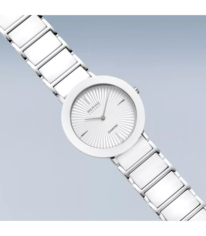 Reloj Bering Ceramic Diamond Blanco mujer 11435-753