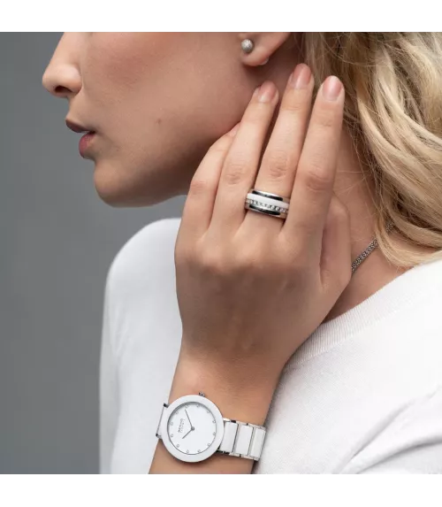 Reloj Bering Ceramic Blanco mujer 11435-754