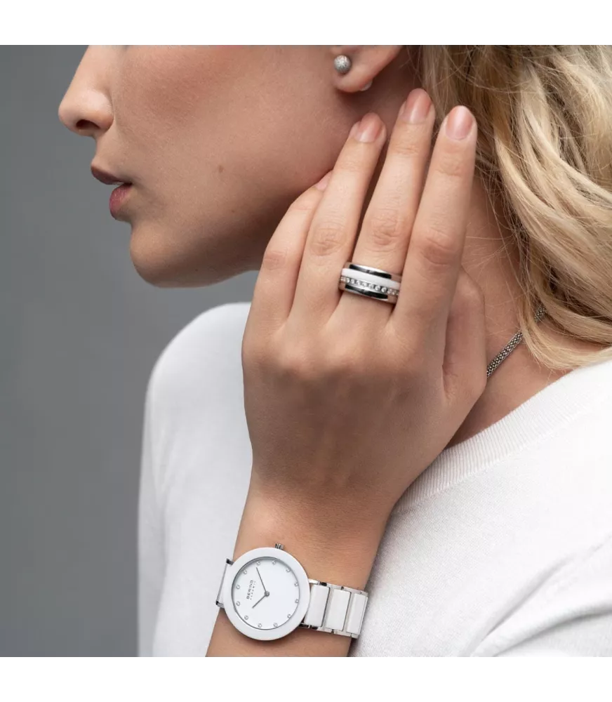 Reloj Bering Ceramic Blanco mujer 11435-754