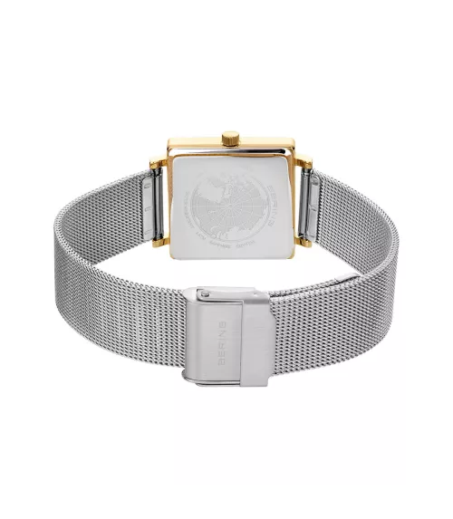 Reloj Bering mujer cuadrado 18226-010 con brazalete de malla milanesa.