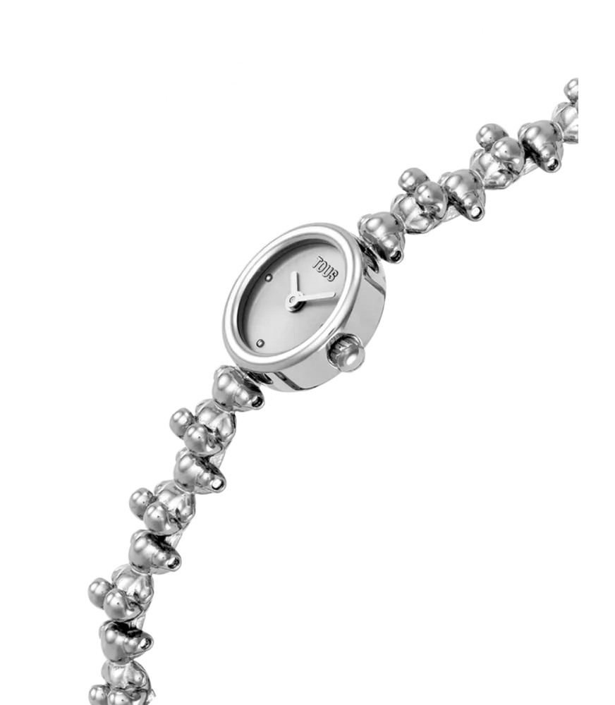 RELOJ TOUS BOLD BEAR ROUND PLATEADO PARA MUJER 3000143300