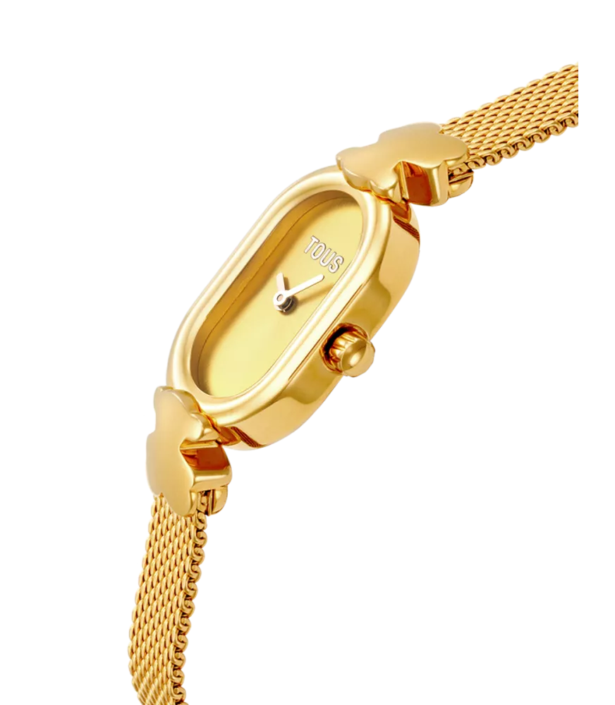 RELOJ TOUS OVAL ICON DORADO PARA MUJER 3000145200