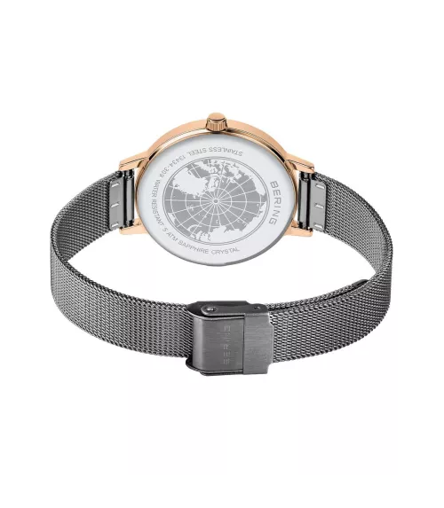 Reloj Bering mujer clásico y minimalista oro rosa. 13434-369