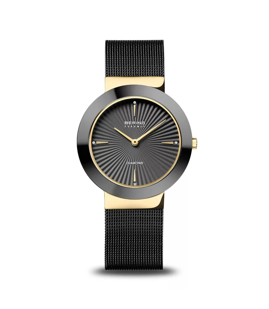 Reloj Bering Ceramic Diamond Negro mujer 11435-132