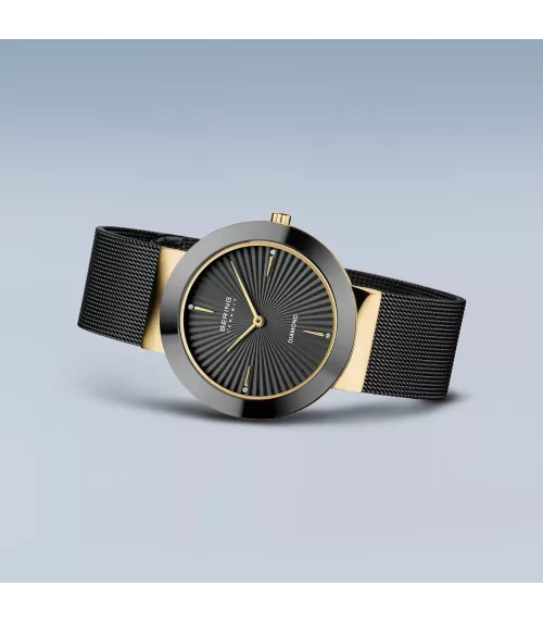 Reloj Bering Ceramic Diamond Negro mujer 11435-132