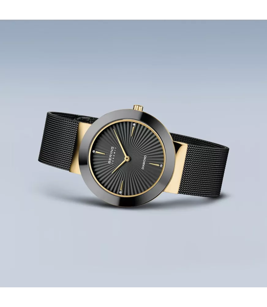 Reloj Bering Ceramic Diamond Negro mujer 11435-132