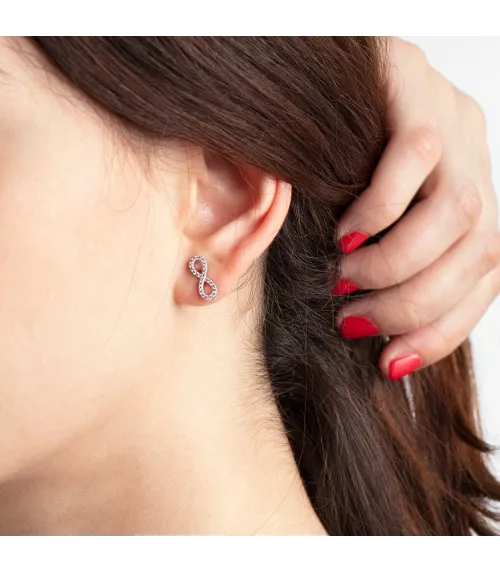 Pendientes Lotus Trendy Infinito piedras LP1253-4/1