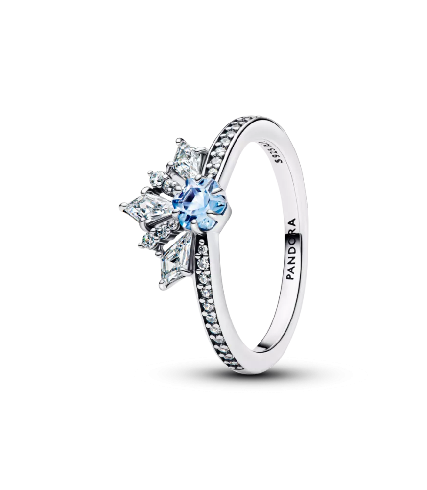 Anillo en plata de ley Tiara Reina Elsa de Frozen de Disney