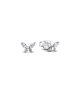 Pendientes en plata de ley de Botón Mariposa