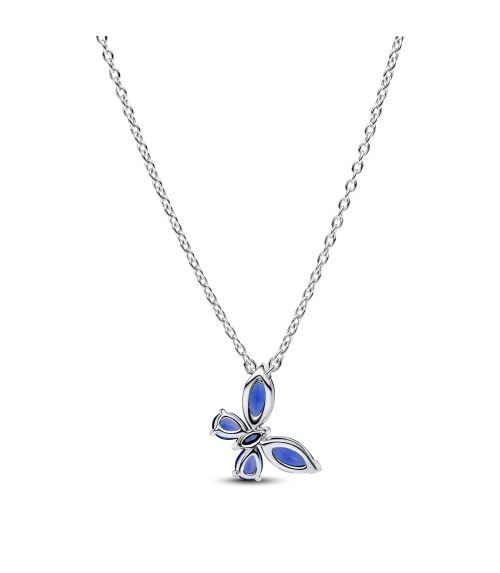 Collar en plata de ley Mariposa Azul