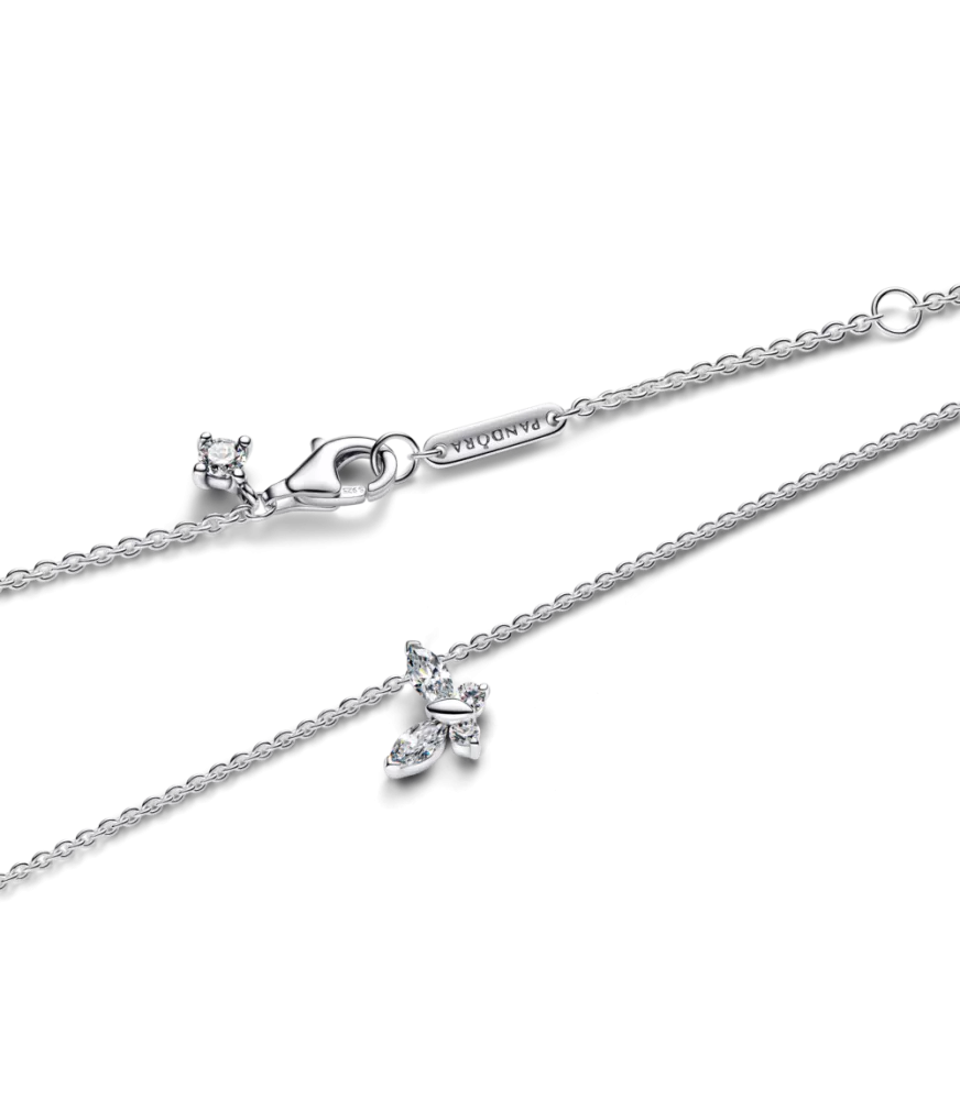 Collar en plata de ley Mariposa 