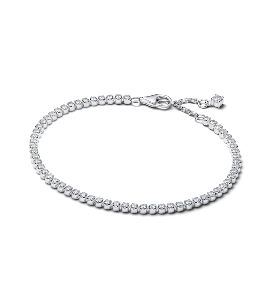 Pulsera Pandora en plata de ley Tenis Brillante