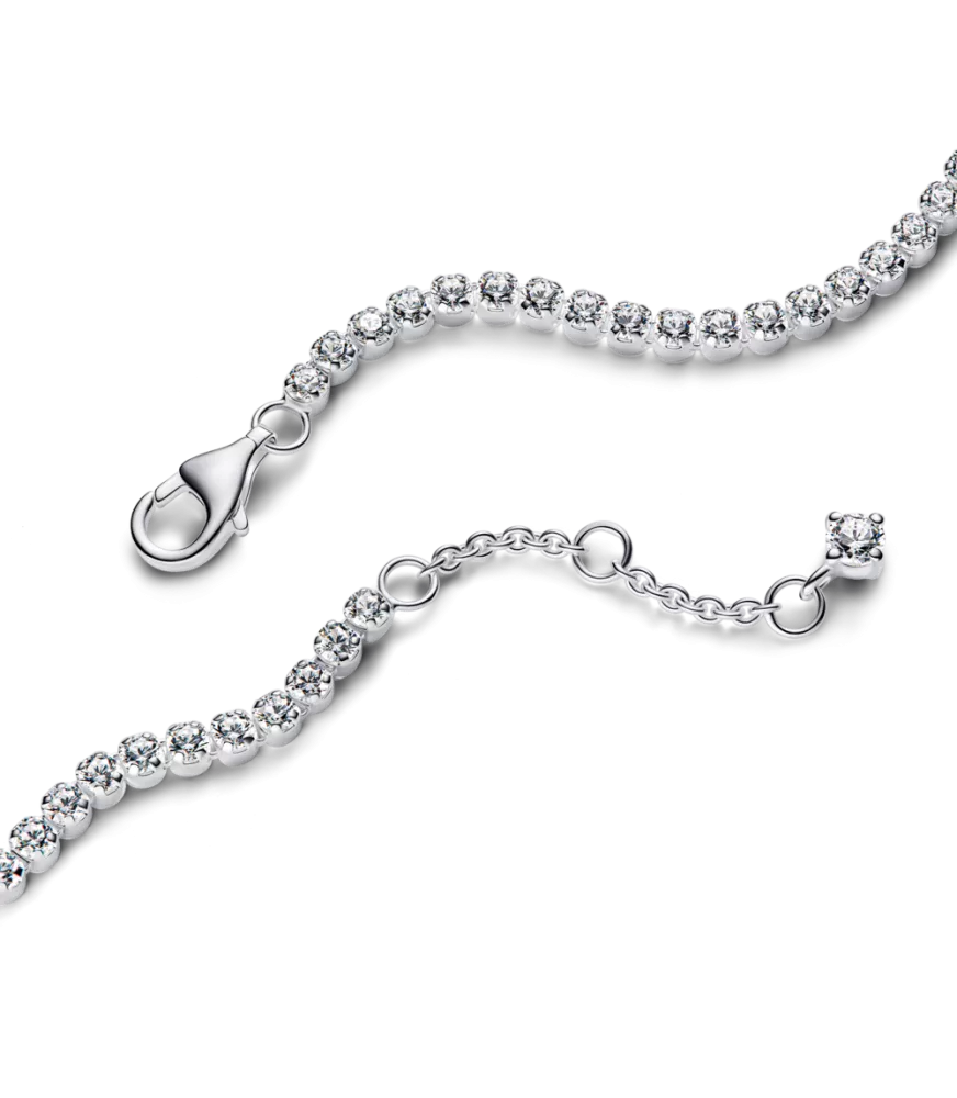 Pulsera Pandora en plata de ley Tenis Brillante