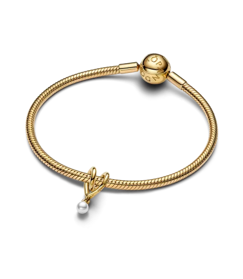 Charm con un recubrimiento en oro de 14k Corazón Envuelto 