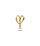 Charm con un recubrimiento en oro de 14k Corazón Envuelto 