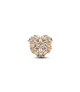 Charm con un recubrimiento en oro de 14k Corazón Brillante